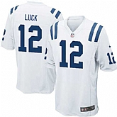 Nike Men & Women & Youth Colts #12 Andrew Luck White Team Color Game Jersey,baseball caps,new era cap wholesale,wholesale hats